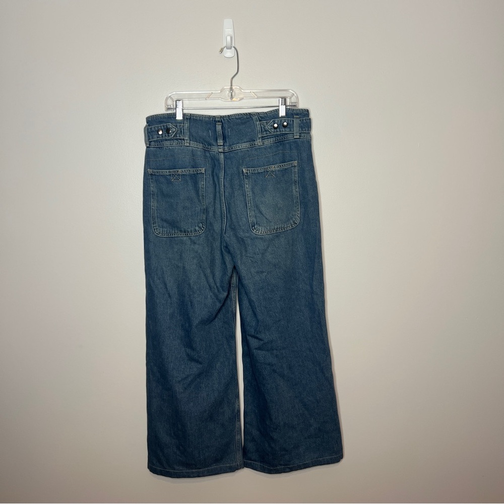 Free People Super Sweeper Wide Leg Jeans Size Medium - Picture 5 of 9